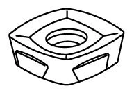 High-Performance Carbide Insert KB32-06-C5M M45P
