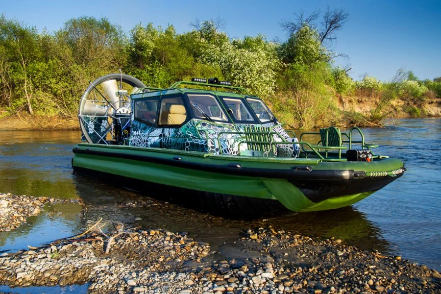 Fortess Airboat with Stationary Engine