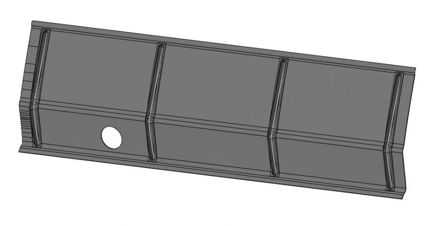 Vacuum-formed Ceiling Panel for Vehicle Cladding - Model 5299230-5702110-52