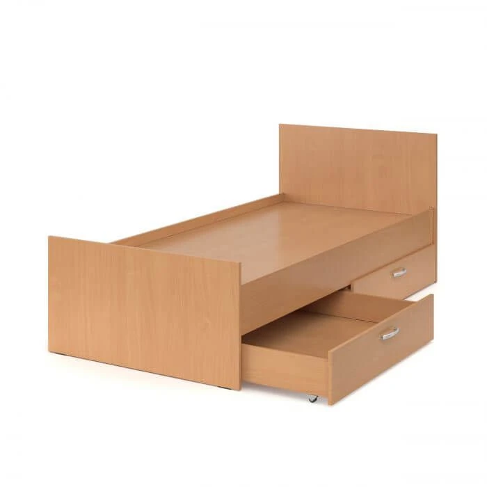 Single Bed with Drawers - Modern Design