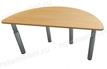 Half-Round Adjustable Leg Table