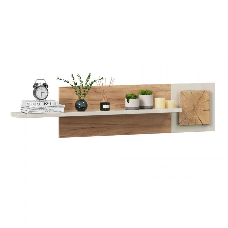 Floating Shelf Fiji LD.659030.000 (Golden Oak/White)
