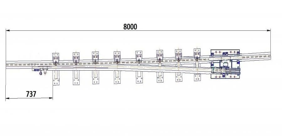 Frame Rail with Spike for Switching Project 2307.01.010-02