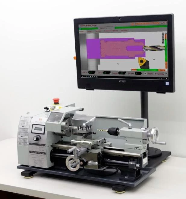 Interactive Lathe Machine for Metalworking - ACTIVE VISION T