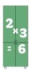4-Door Storage Cabinet for Educational Materials with Numbers - TDI School Series