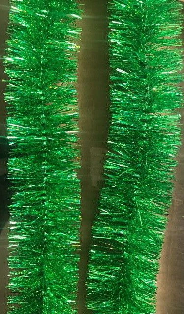 5-Layer Tinsel Decoration, 1.8M Length, Green
