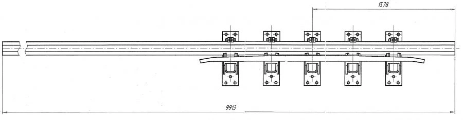 Railway Cross Rail with Counter Rail for NLPTP Project 668351.103
