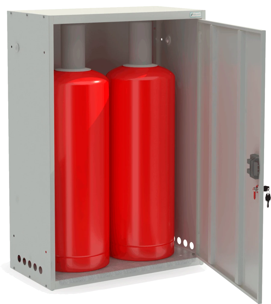 Gas Cylinder Storage Cabinet for Two Cylinders 50L - Model SHGR 50-2
