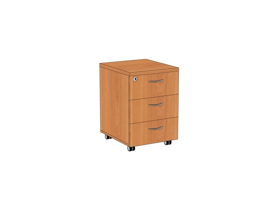 Mobile Cabinet with 3 Drawers and Lock 404*464*578 mm Model ApT-3 (Lock)