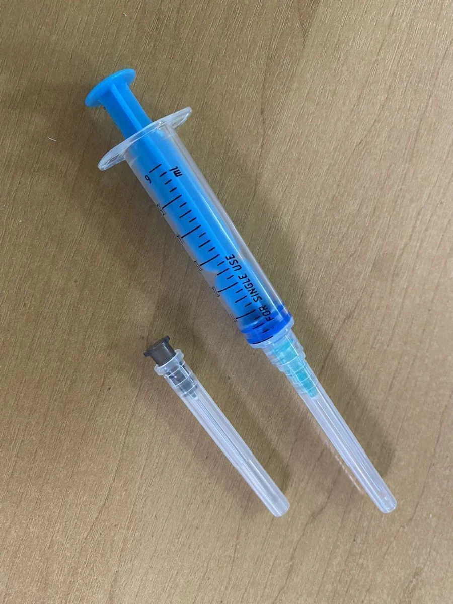 Sterile Single-Use Luer Type Injection Syringe with Needles, 5A Luer Lock