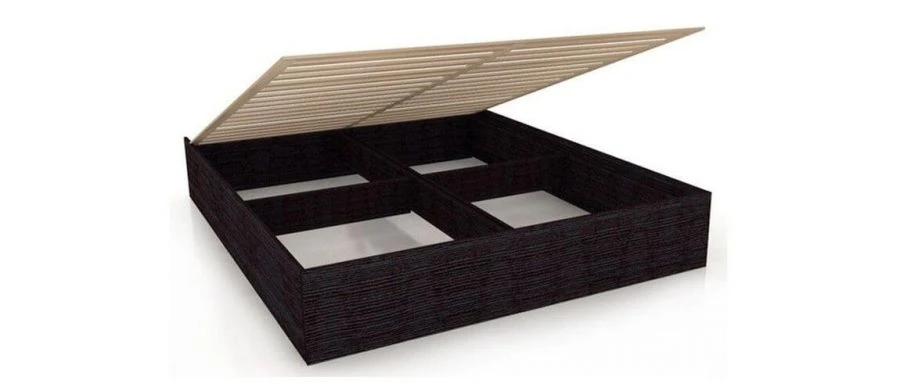 Sonata LD 628.090.000 Bed Frame with Lifting Mechanism (Gray/Chocolate/Wenge Cavo)