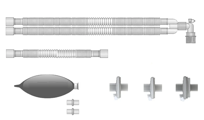 Breathing Device for Anesthesia and Resuscitation Equipment, Version A