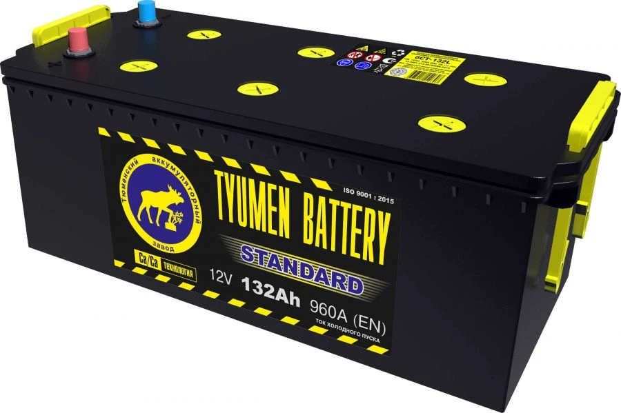 Lead Starter Battery TYUMEN BATTERY 6ST-132LR STANDARD