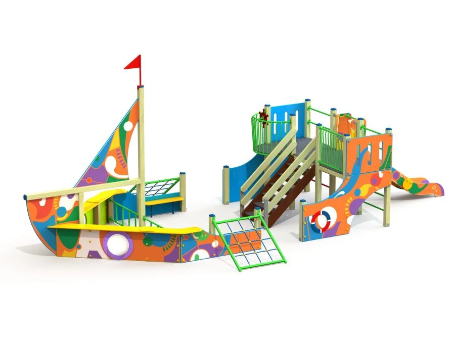 Children's Play Complex Graffiti Design H=1200 mm - DIC 3.091