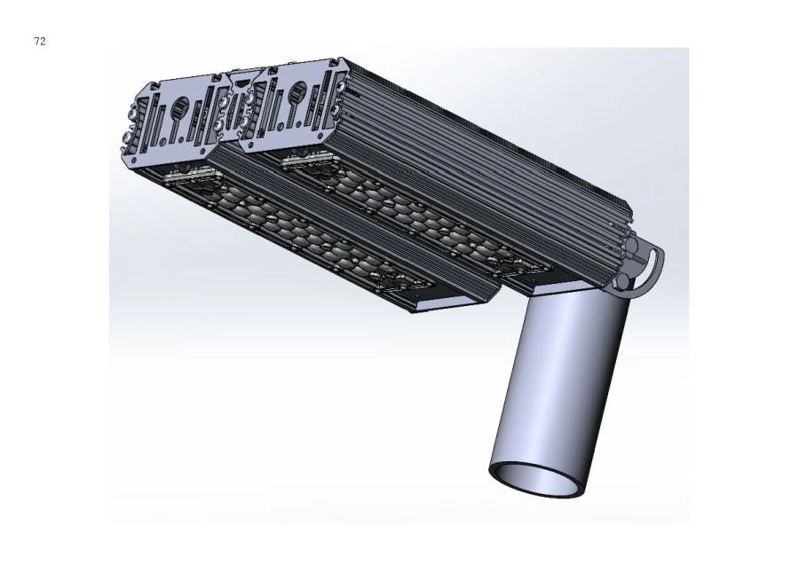 Industrial Design LED Fixture "MTM IoT" Series CUBE 100 Dual Module Side Connection 180° Console Mount