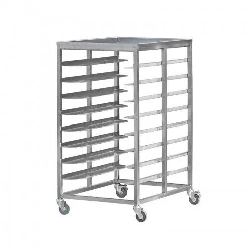 Stainless Steel Dirty Dish Collection Trolley