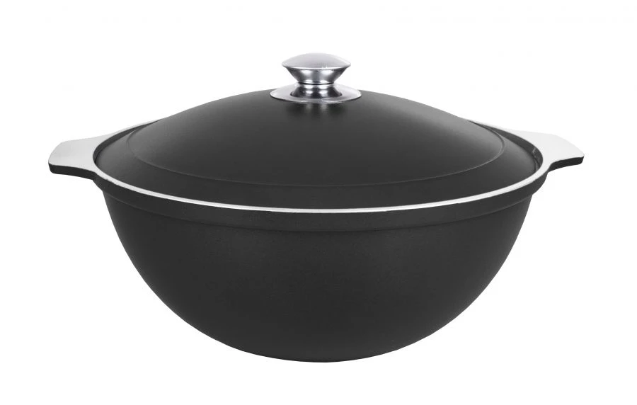 Aluminum Plov Pot 4.5L with Non-Stick Coating by Kukmara