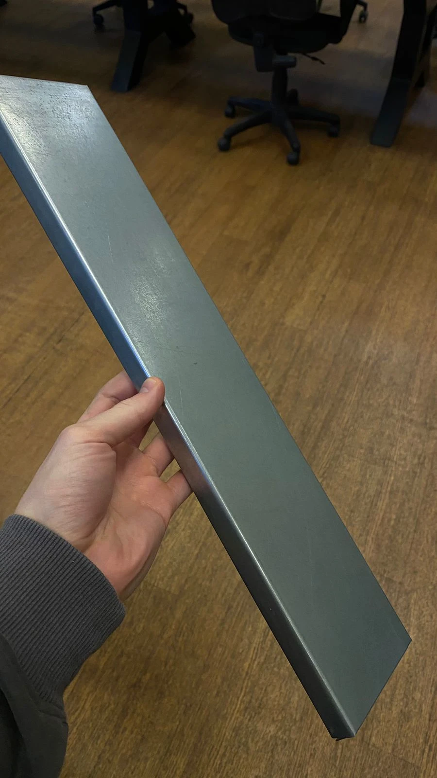 Metal Shelf 0.8x100xL (Zinc) for Front Panels (Pack) (800)