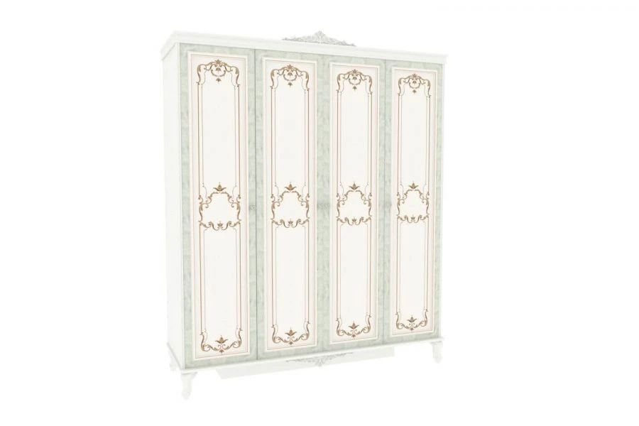 Solid Left Cabinet Door for Louisa Wardrobe, Model LD.665350.000 (Alabaster)