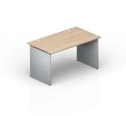 Wooden Office Desk with Wooden Supports