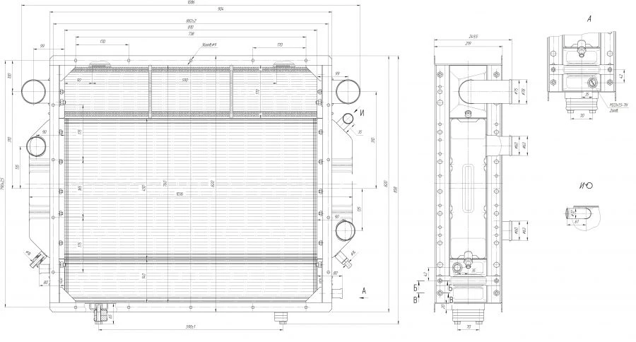 Radiator Block D442G-1301.000-32