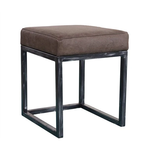 Stylish Seating Pouf with Metal Frame