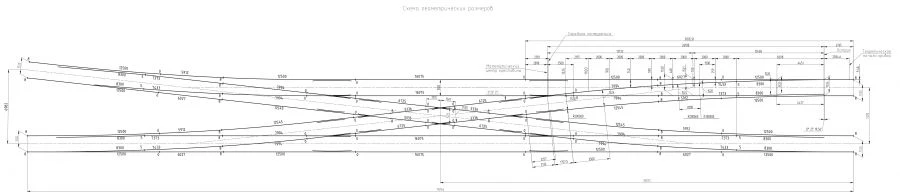 Cross Turnout Type R65 Mark 2/9 Model MSZ.8433.00.000