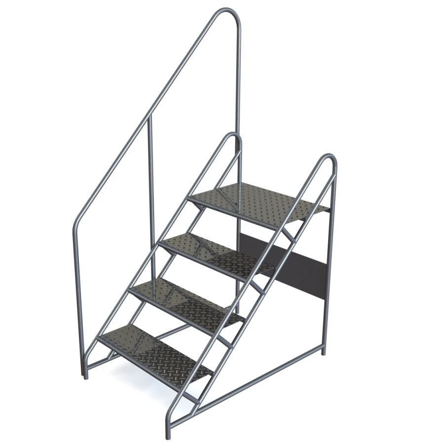 Aluminum Mounting Stand with 4 Wide Steps PM-1000SHS-150