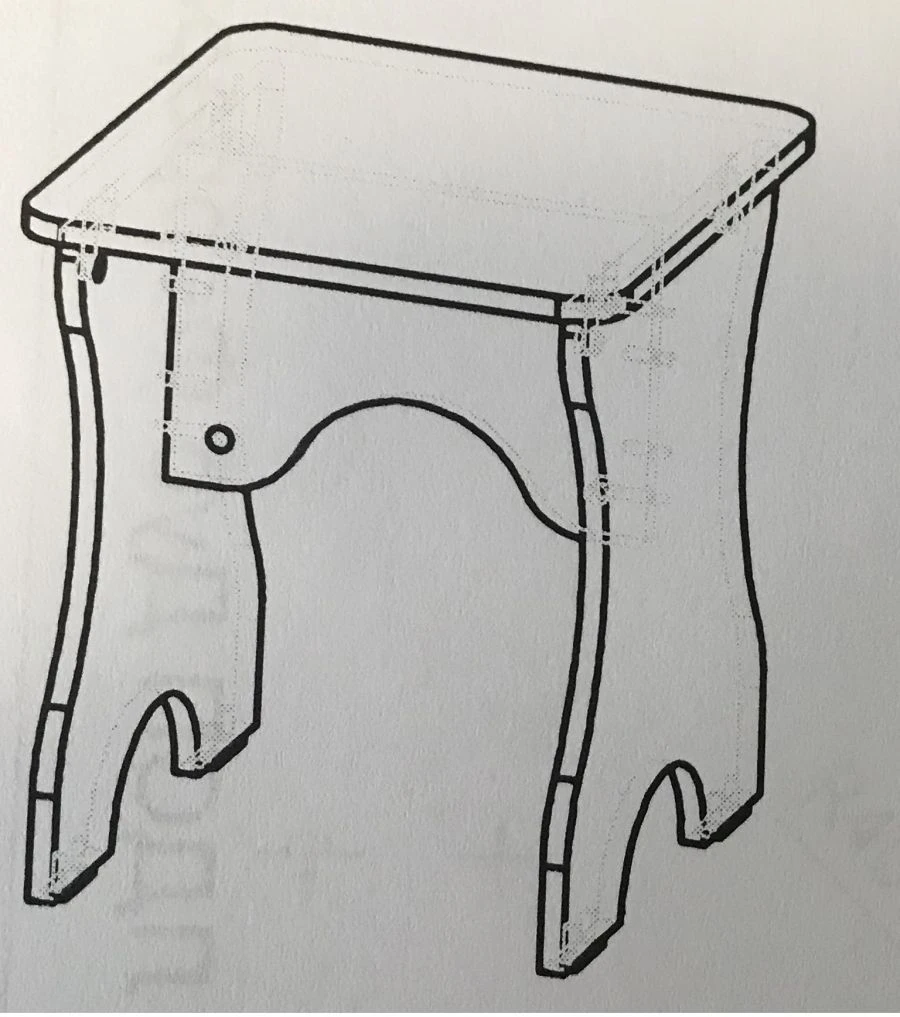 Laminated Chipboard Chair for Seating