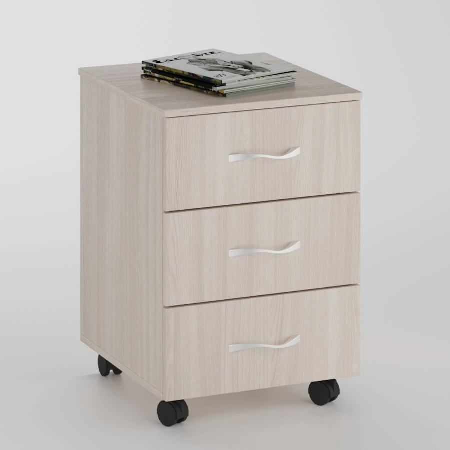 Rolling Storage Cabinet with 3 Drawers