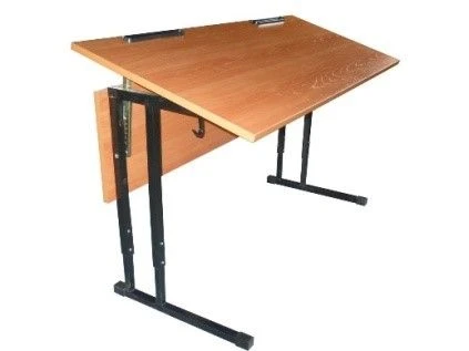 Adjustable Double Student Desk with Metal Frame Type II