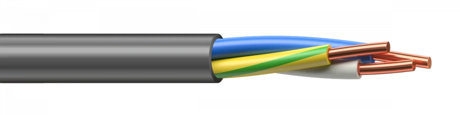 Power Cable VVG-O with Copper Conductors