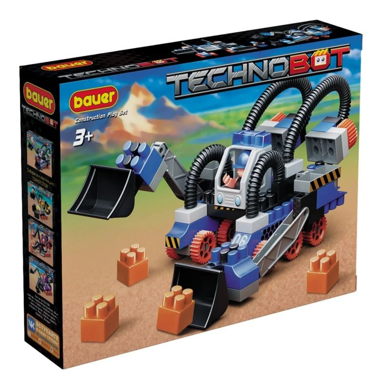 Educational Building Toy Set "Technobot" with Robot and Pilot - Bauer Series