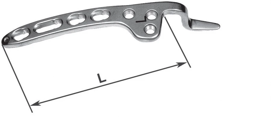 Clavicle Plates with Hook, Right and Left, Model 451.50Х.1Х R/L