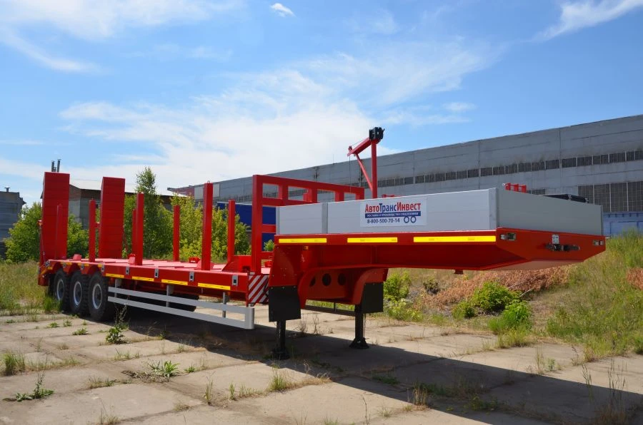 Flatbed Trailer Polittrans 94163-051 for Heavy Cargo Transport