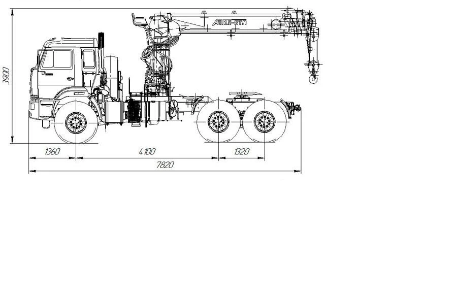 Special Semi-Trailer Tractor with Crane (ANT Models)