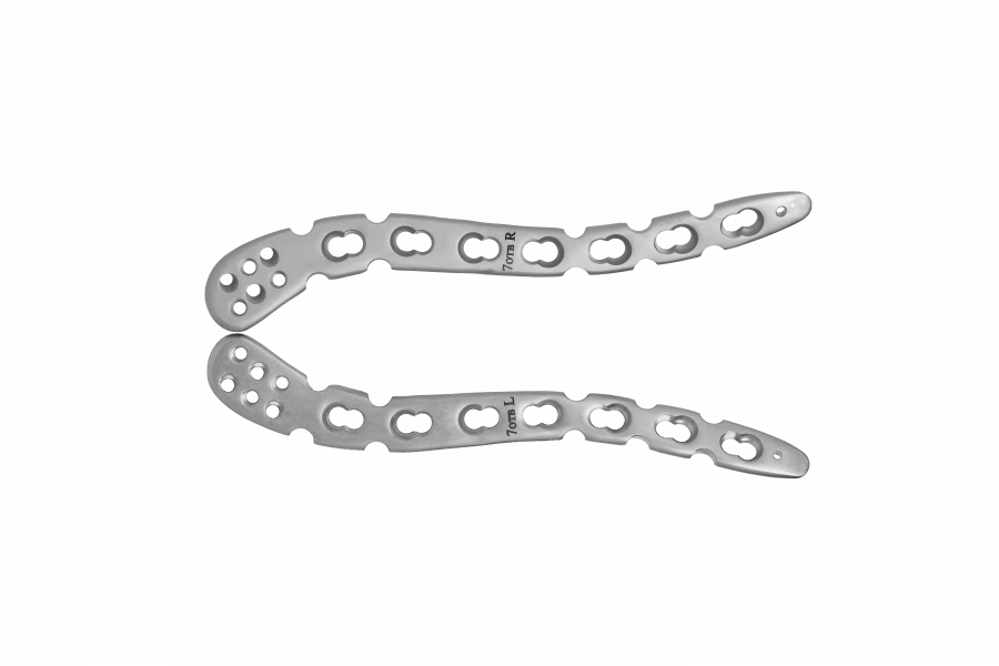Reconstruction Plate with Lateral Expansion and Angular Stability (Right/Left, Compatible with 2.7/3.5 mm Screws)