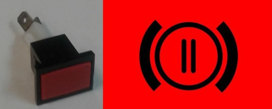 Air Pressure Warning Lamp for Rear Brakes 2212.3803-02