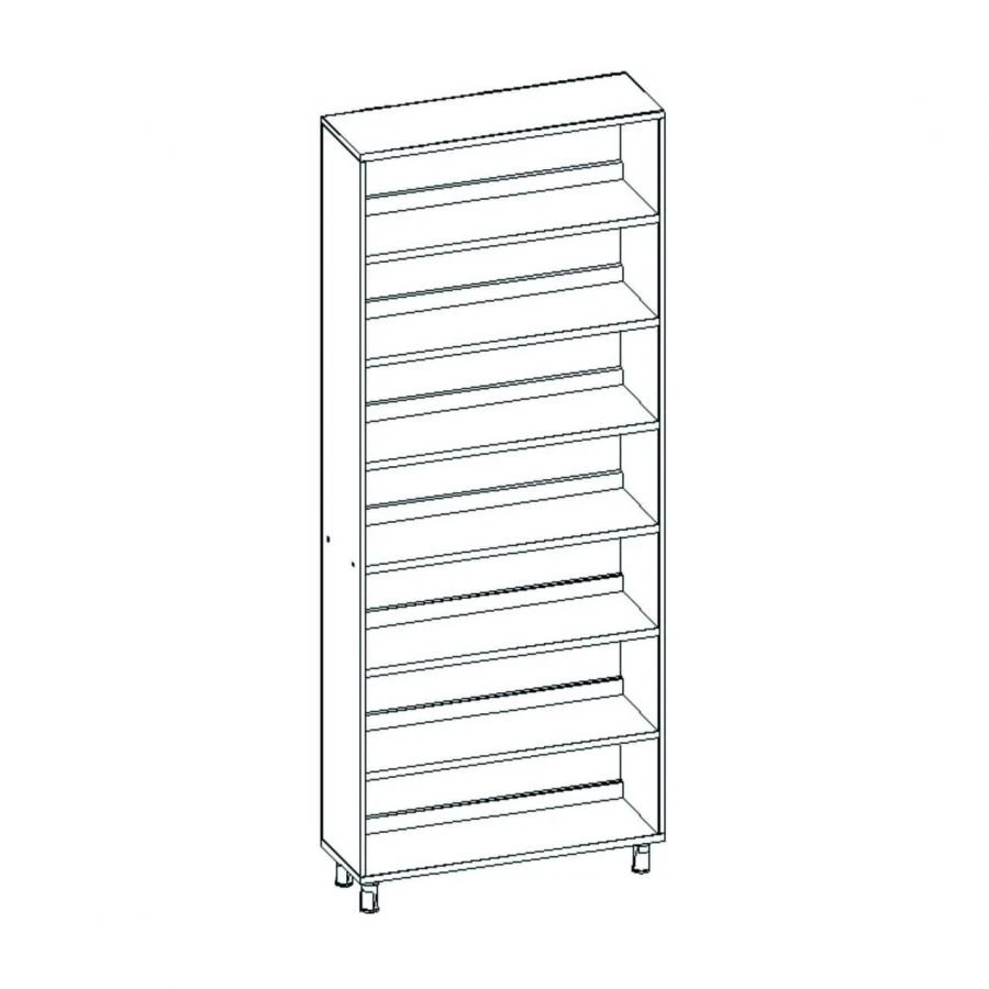 One-sided Library Shelf - LDSP Base