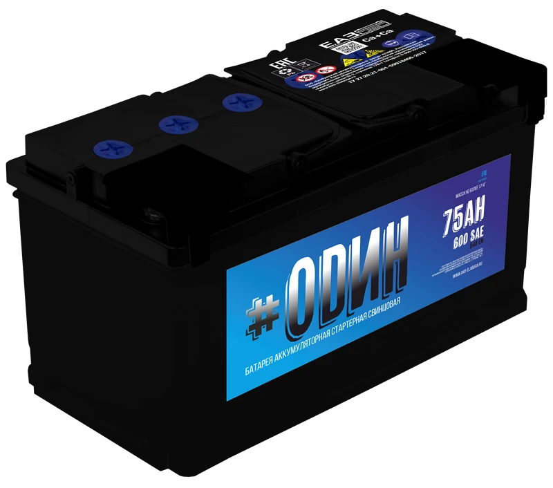 Lead Acid Battery for Starting Piston Engines 6ST-75 "#ODIN