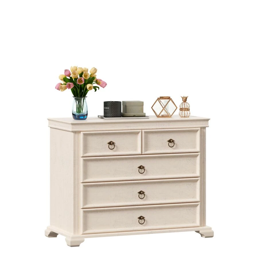 Amelie Chest of Drawers in Provence Oak, Model LD.642370.000