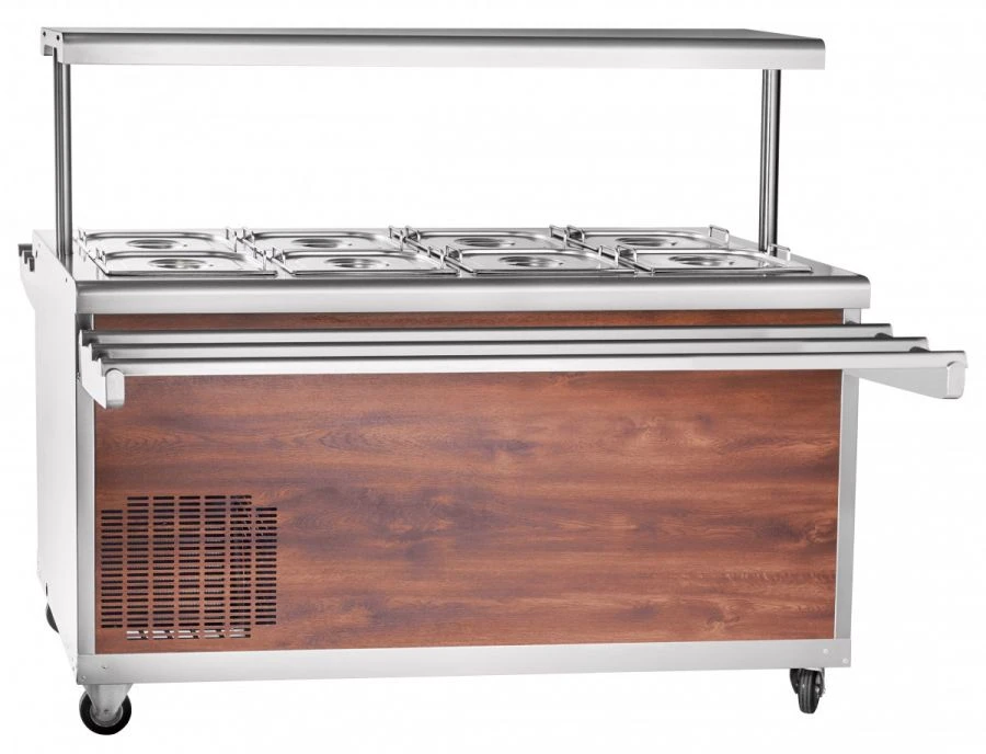 High-Temperature Refrigerated Display Case with Neutral Cabinet PVV(N)-70PM-01-NS
