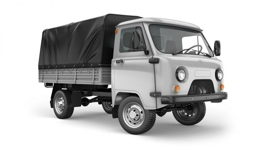 UAZ 330365-552 Cargo Truck with Metal Cabin