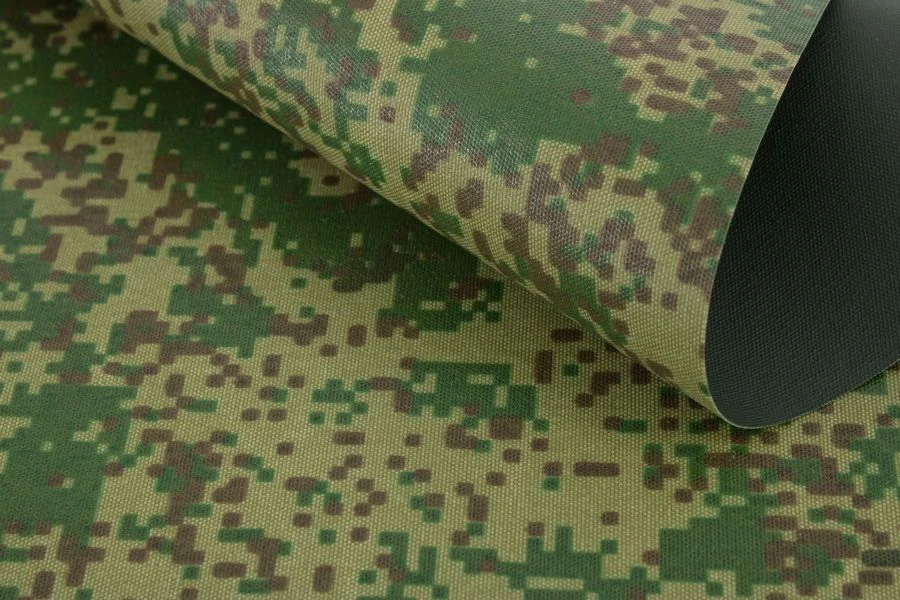 Synthetic Camouflage Fabric with Polymer Silicone Coating