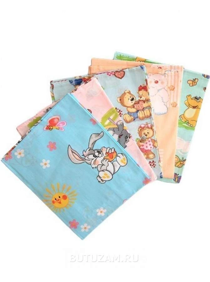 Children's Bed Sheet - 100% Cotton, 125g/m² Density