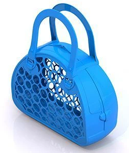 Stylish Blue Picnic Basket Bag for Outdoor Activities