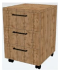 Mobile Cabinet with Three Drawers, Model TMK-050