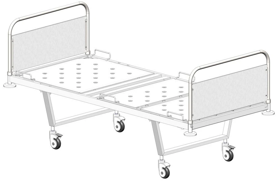 Functional Hospital Bed on Wheels, Model KФ3-01-«МСК» (МСК-103ДМ)