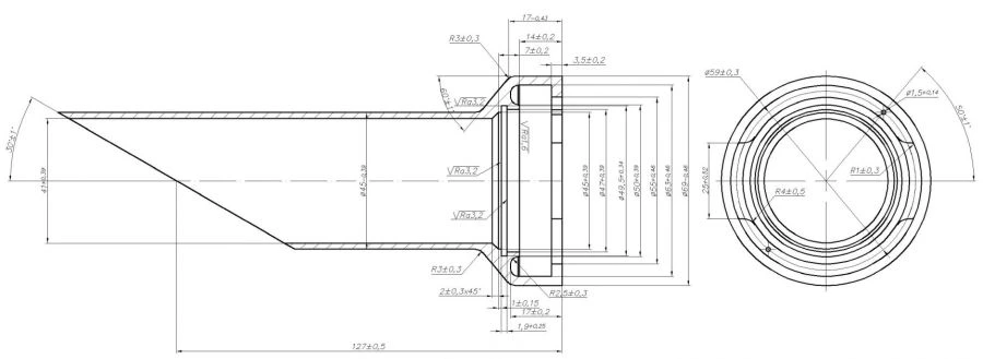 Hydraulic Fluid Filling Neck - Custom Specifications