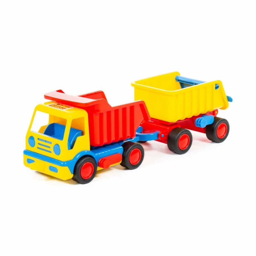 Compact Dump Truck with Trailer for Kids - Bazik Model 9647